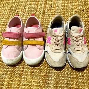 Kids girls sneakers size 12- New Balance & OshKosh